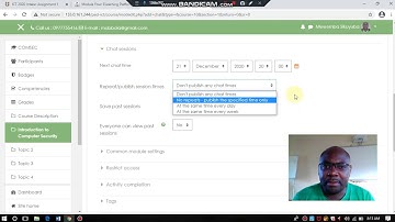 Creating a Chat in moodle.