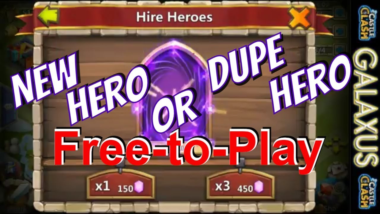 Rolling 2.5k Gems for Michael Ables for New Heroes Castle Clash