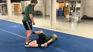 Sideline Hip Partner Stretch