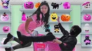 shopping for pink halloween decor in july ♡ bc it's PINK-O-WEEN! #alevoween
