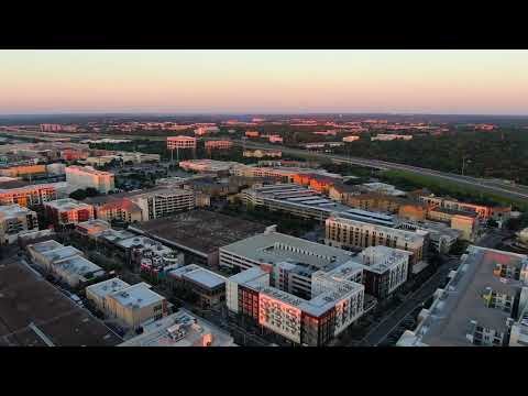 Video thumbnail: aerial drone footage of The Domain, Austin, Texas