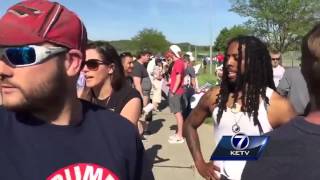 Trump supporters, opponents clash outside Omaha rally