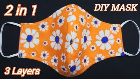 5 Minutes Easy Mask Anyone Can Make This Mask Easily - 2 in 1 & 3 Layers | Face Mask Sewing Tutorial