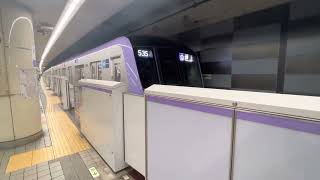 東京メトロ半蔵門線18000系発車シーン(永田町駅ににて)