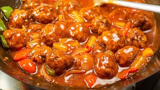 SOFT! JUICY! Bola Bola (meatballs) in Sweet and Sour Sauce screenshot 3