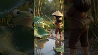 🐸 Trốn Bác Câu Cá Mà Vẫn Bị Bắt Gặp! | Ếch Kêu Ộp Ộp #Short