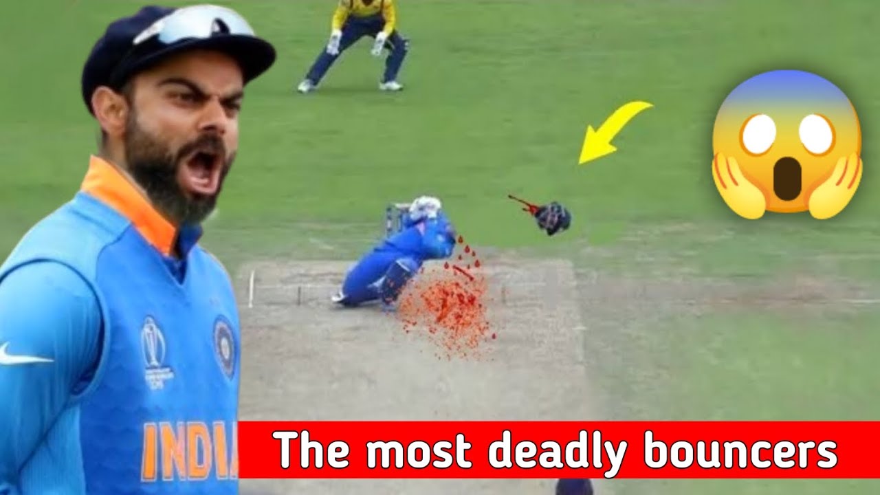 The most deadly bouncers balls in cricket ⚡ YouTube