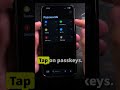iPhone How to Remove Saved Passkey from iCloud Passwords App