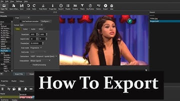 Save / Export Video In Shotcut 2021