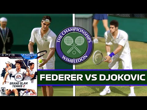 Grand Slam Tennis 2 (PS3 4K Gameplay) | Wimbledon Playthrough FINALE | FEDERER vs DJOKOVIC