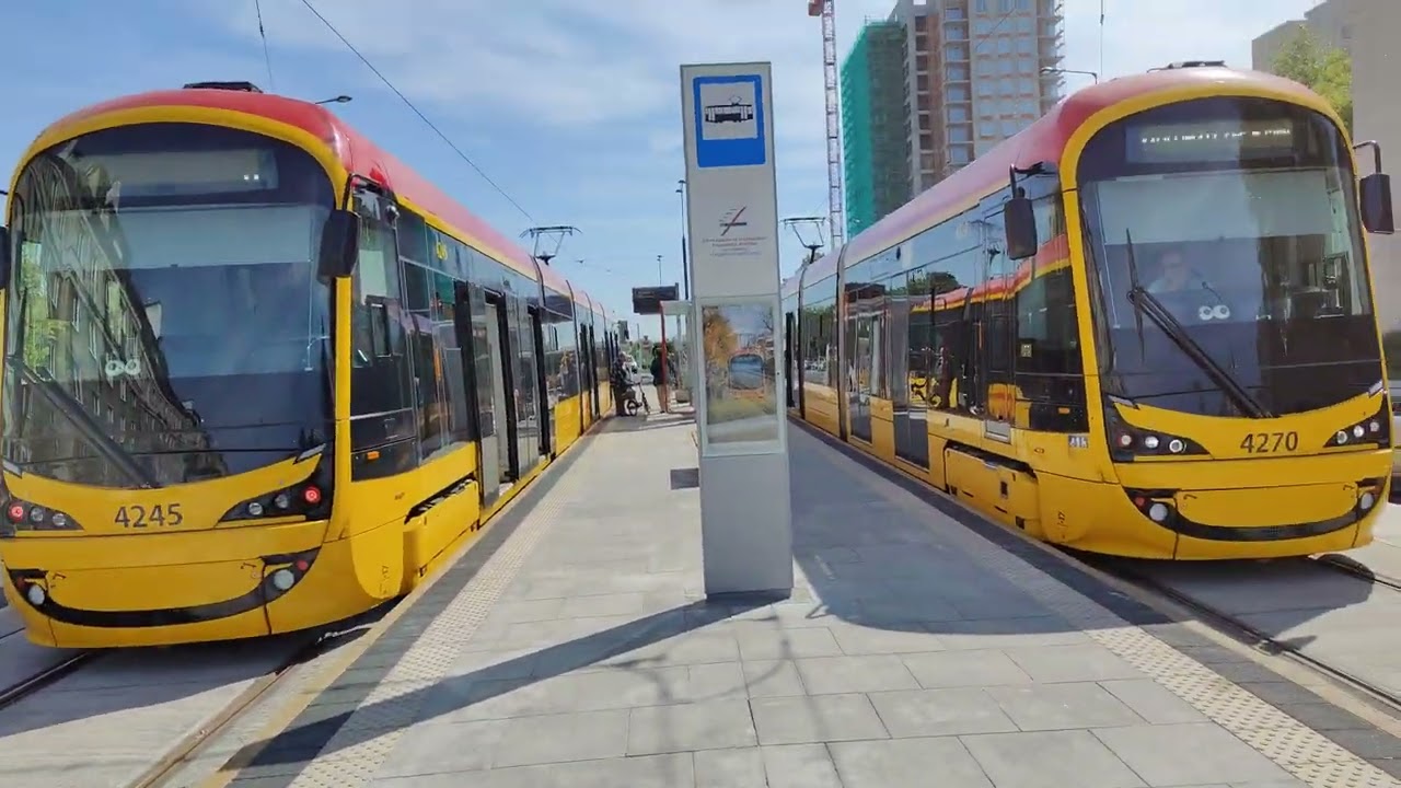 Tramwaje po 50 latach wracają na Sielce /  Warszawie Pętla Sielce Linia 11 / Warszawa 2024
