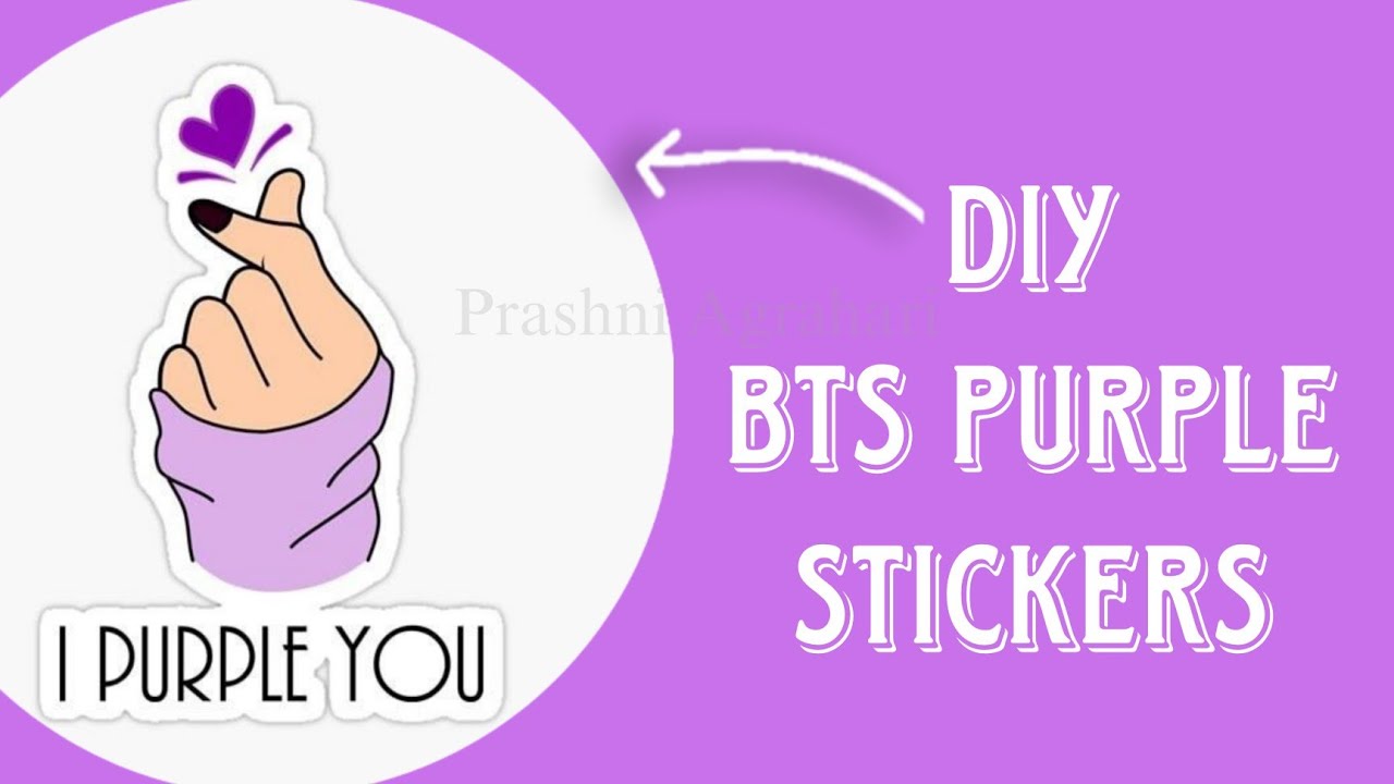 DIY / Cutest BTS Stickers At Home (Part - 1)😍💜