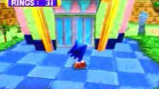 Sonic Jam - Intro and Buildings in Sonic World (Saturn)