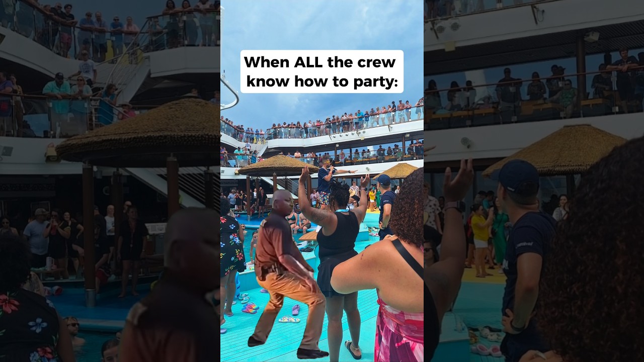 A good cruise crew knows how to entertain! 😂🚢🎉 #CruiseCrew #CrewCruise #CruiseSecurity #CruiseFun