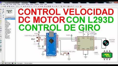 CONTROL DE VELOCIDAD DE MOTOR DC CON SEÑAL PWM||CONTROL DE GIRO||DRIVER L293