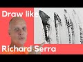 Paint like Richard Serra drawing - Process based art making