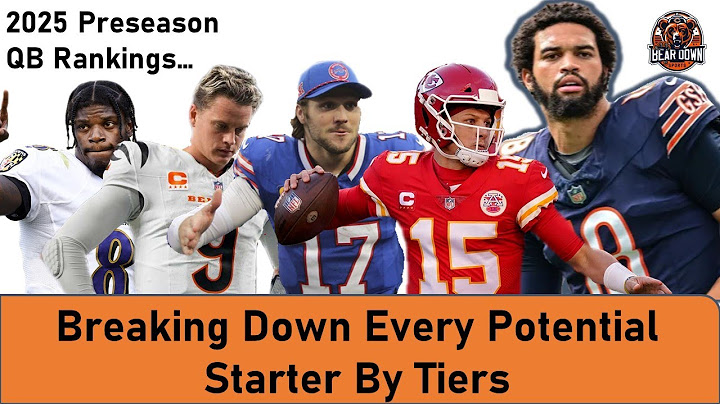 NFL Preseason QB Rankings: Where does Caleb Williams Rank Right Now??