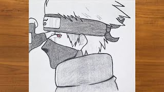 Easy Anime Drawing || How to Draw Kakashi Hatake || Naruto Drawing Tutorial for beginners screenshot 5