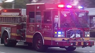 Newark FD Engine 26 Responding W/ Airhorn 8-11-22