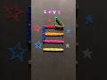 Allah Name Art With Six Different Colours Rabbar Bands #shorts #artalibaba #foryou