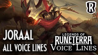 Joraal, the Darkin Aegis - All Voice Lines | Legends of Runeterra