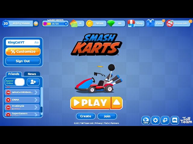 Getting to Level 20: Smash Karts 