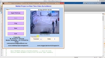 Video Surveillance Using Matlab Code