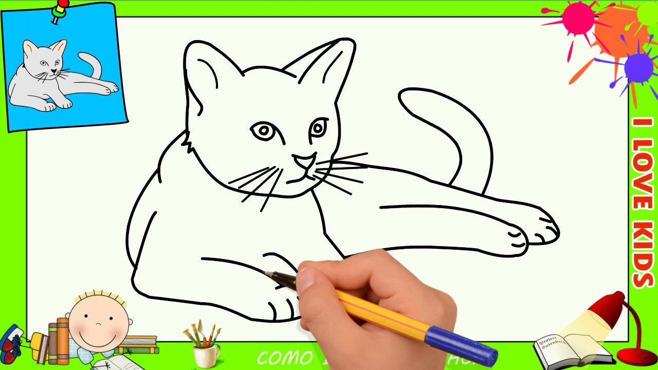 Como desenhar um Gato PASSO A PASSO narrado 