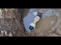 How to cap off underground plastic water pipe.
