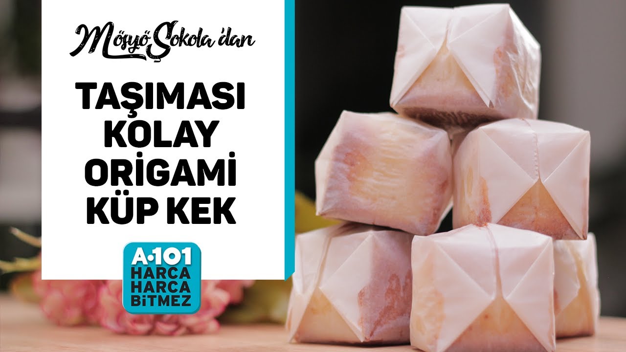 Taşıması Kolay Origami Küp Kek Tarifi A101 YouTube