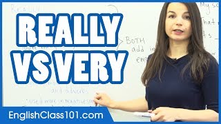 Difference between REALLY and VERY  Learn English Grammar