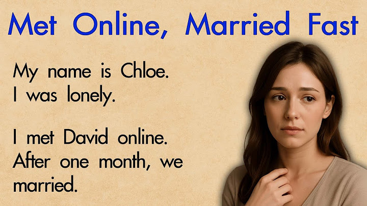 I Married a Man I Met Online ✅ Emotional English Story (A1-A2 Level) ✅