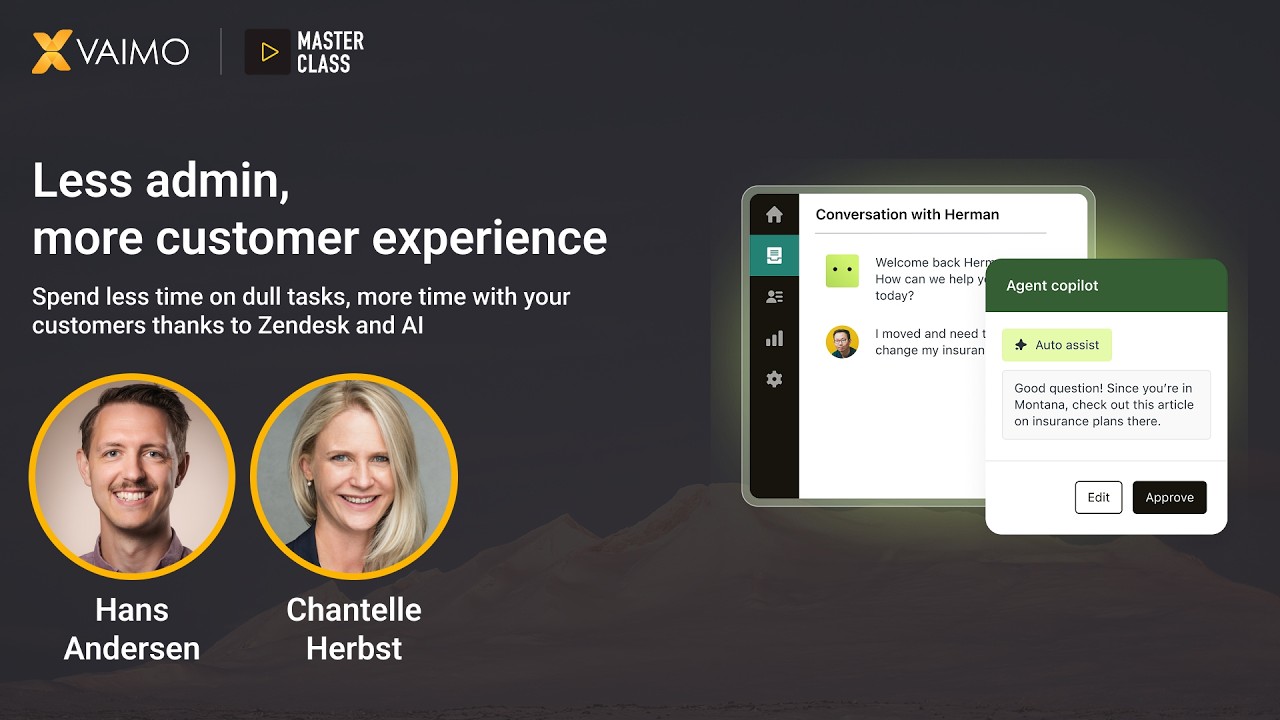 Zendesk & AI masterclass: Less admin, more customer experience