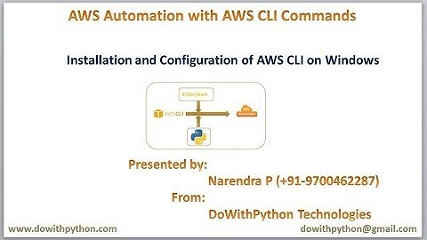 How to install and Configure AWS CLI on Windows OS