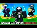 I Survived 24 Hours With Bedwars Devs (Roblox Bedwars)