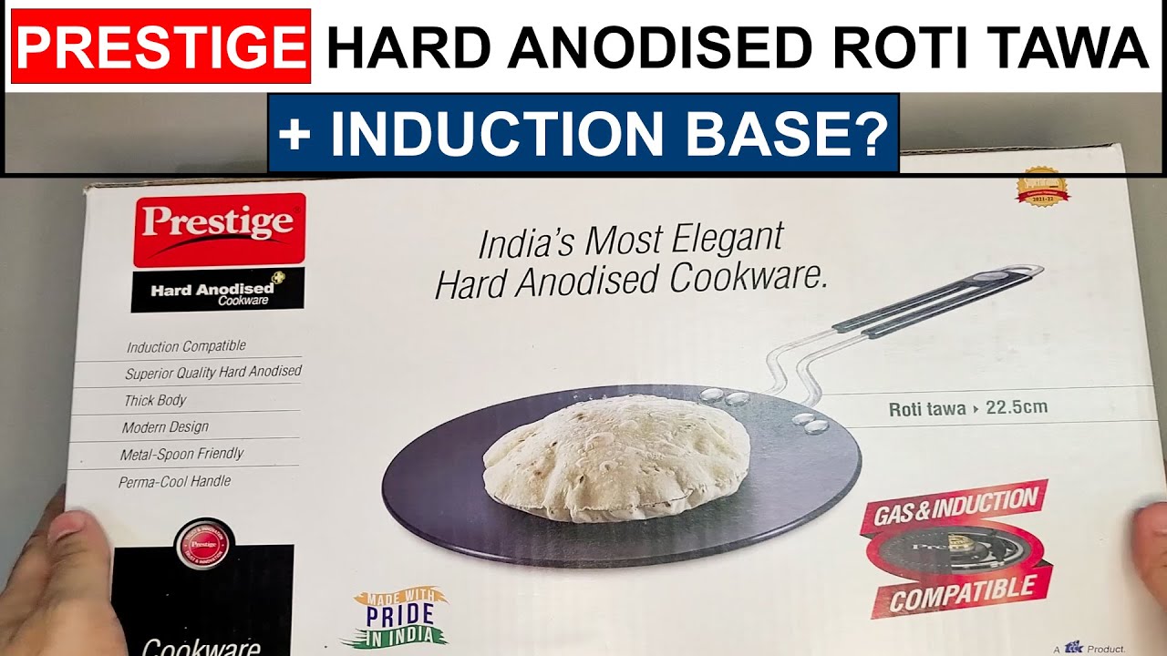 Prestige Hard Anodised Plus Gas and Induction Compatible Roti Tawa