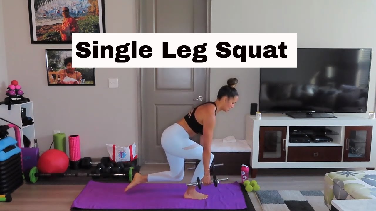 Single Leg Squat - YouTube