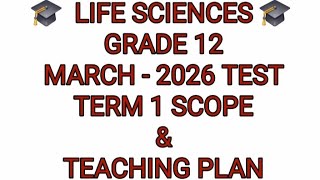 Grade 12 Life Sciences Term 1 | Scope Exam 2026 screenshot 2