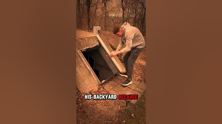 @DylanAyres he is cleaning a Doom's Day  Storm Cellar For Tornado Season #shorts