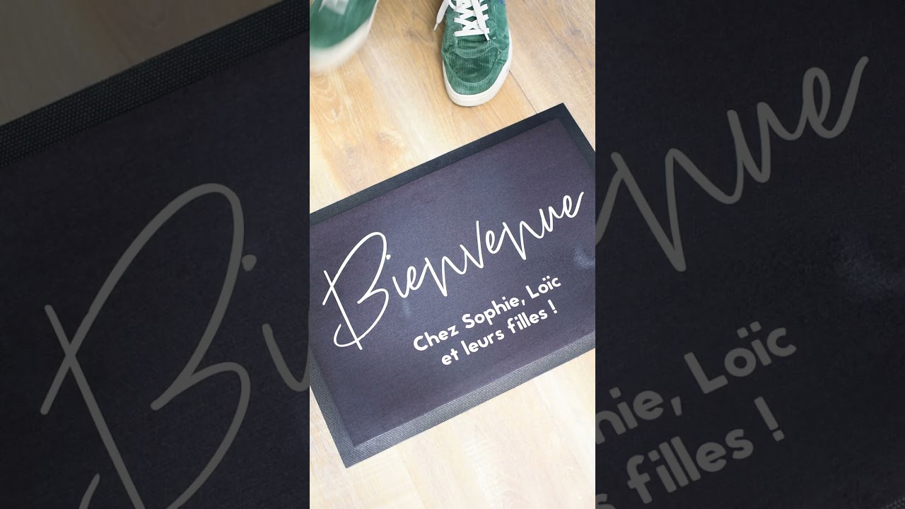 Bienvenue à la maison ! Personnalise ton paillasson ❤️ 