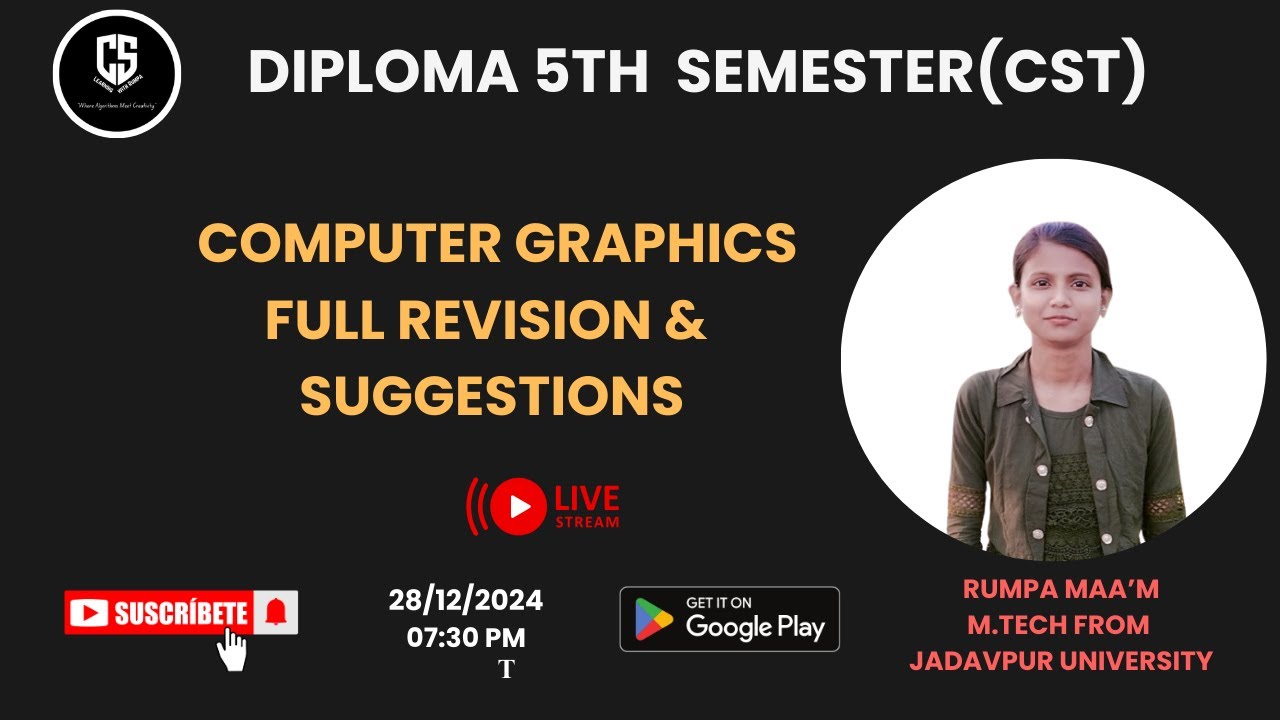 Diploma 5th Sem Computer Graphics Full Revision _By CS Learning with ...