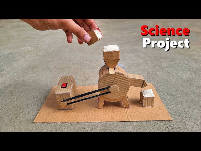 Science project for school 2024 | Mini flour/rice mill project class=