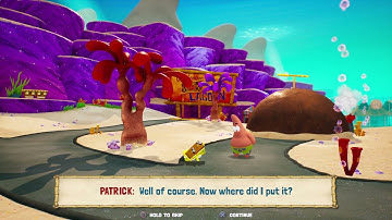 SpongeBob SquarePants: Battle For Bikini Bottom - Rehydrated spongeball dialogue glitch