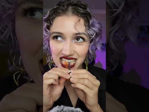 Trying Halloween Gummies   asmr  mukbang  asmreating