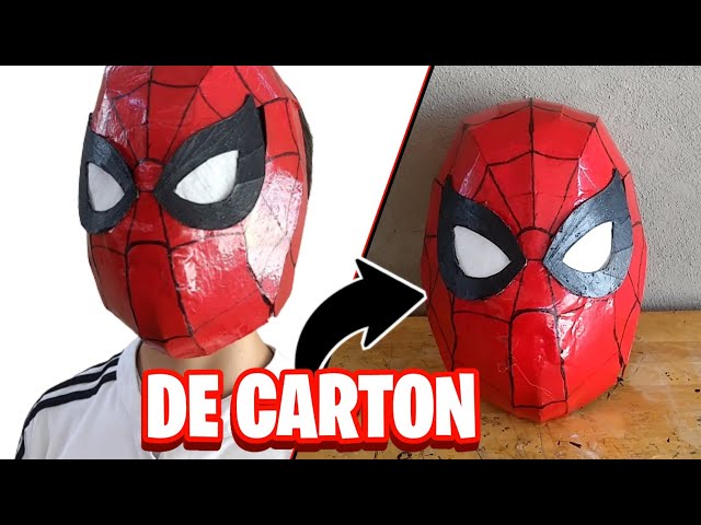 TUTORIAL MASCARA DE SPIDERMAN - DE CARTON - (Spiderman no way home) 