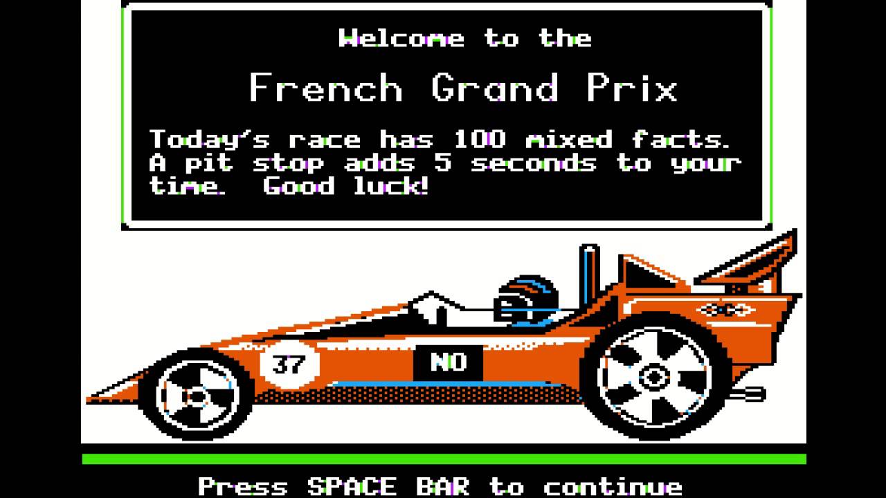 Apple Ii: Mecc - Speedway Math - Youtube