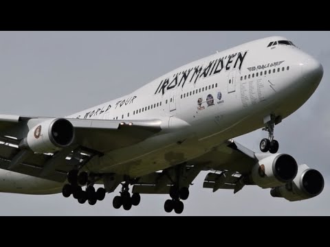 Iron Maiden's Boeing 747 landing at Zurich Airport from YouTube · Duration: 45 seconds Iron Maiden's Boeing 747 landing at Zurich Airport from YouTube · Duration: 45 seconds