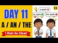 Day 11: A / An / The | 1 Rule Se Sab Clear | A vs An vs The | English Seekho 2.0