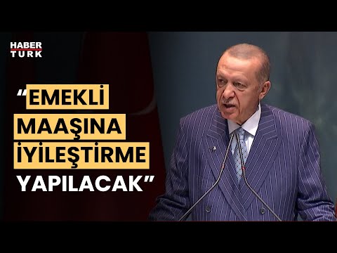 Cumhurbaşkanı Erdoğan'dan emekli maaşı açıklaması!