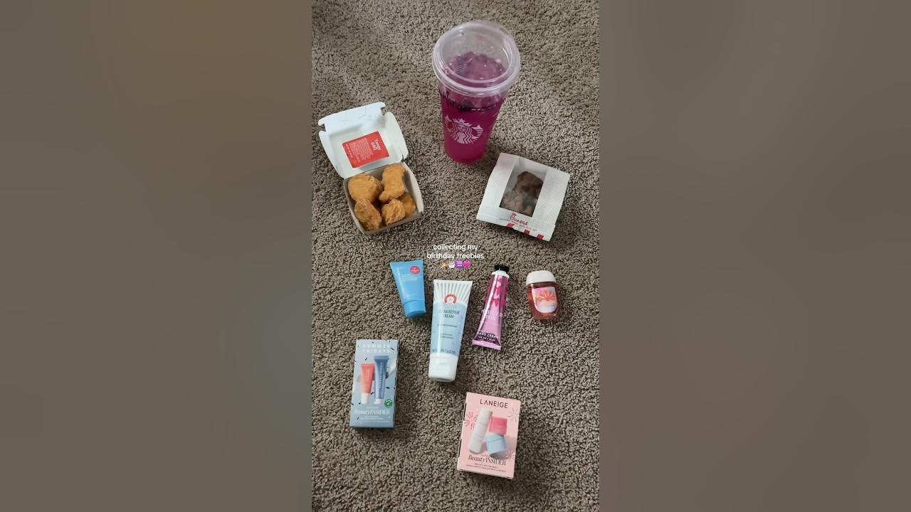 2025 birthday freebies 🎉🎂♒️🩷 YouTube